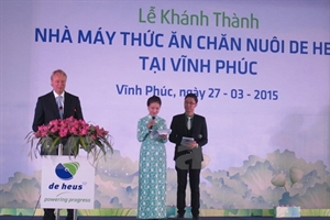 De Heus Vietnam opens animal feed plant in Vinh Phuc